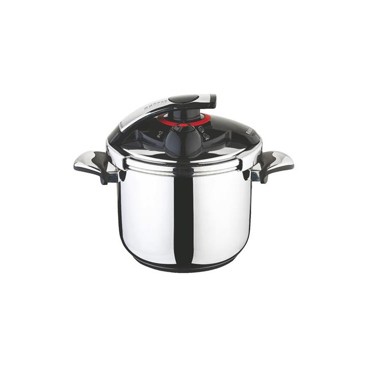 زودپز استیل راسل مدل دلوکس  کد R-156  گنجایش 6 لیتر Rasel Delux R-156 Pressure Cooker 6 Litre